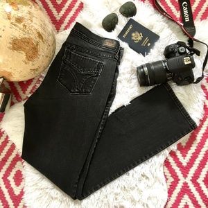 Levi's 505 9.5" Rise Straight Leg Jeans Black 8M